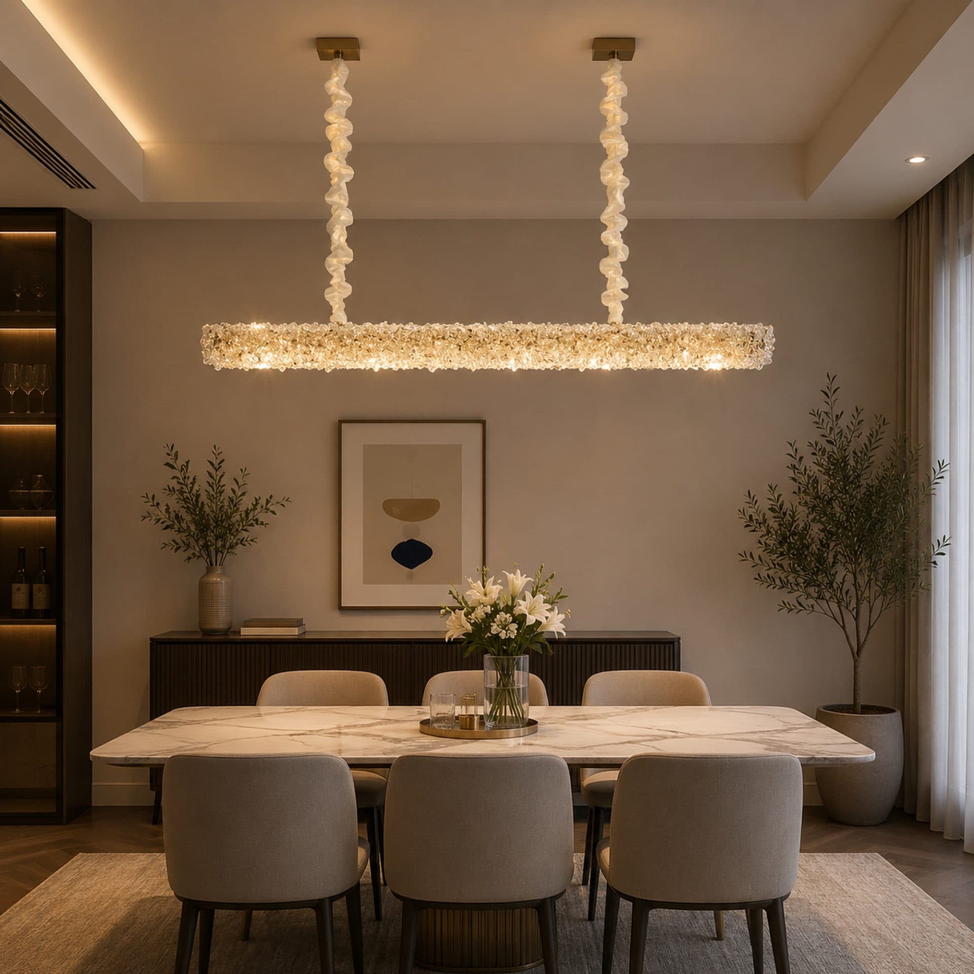 Candelabru Cristal Flippy PRAGA Imperio 35W 96cm Auriu — imagine 7