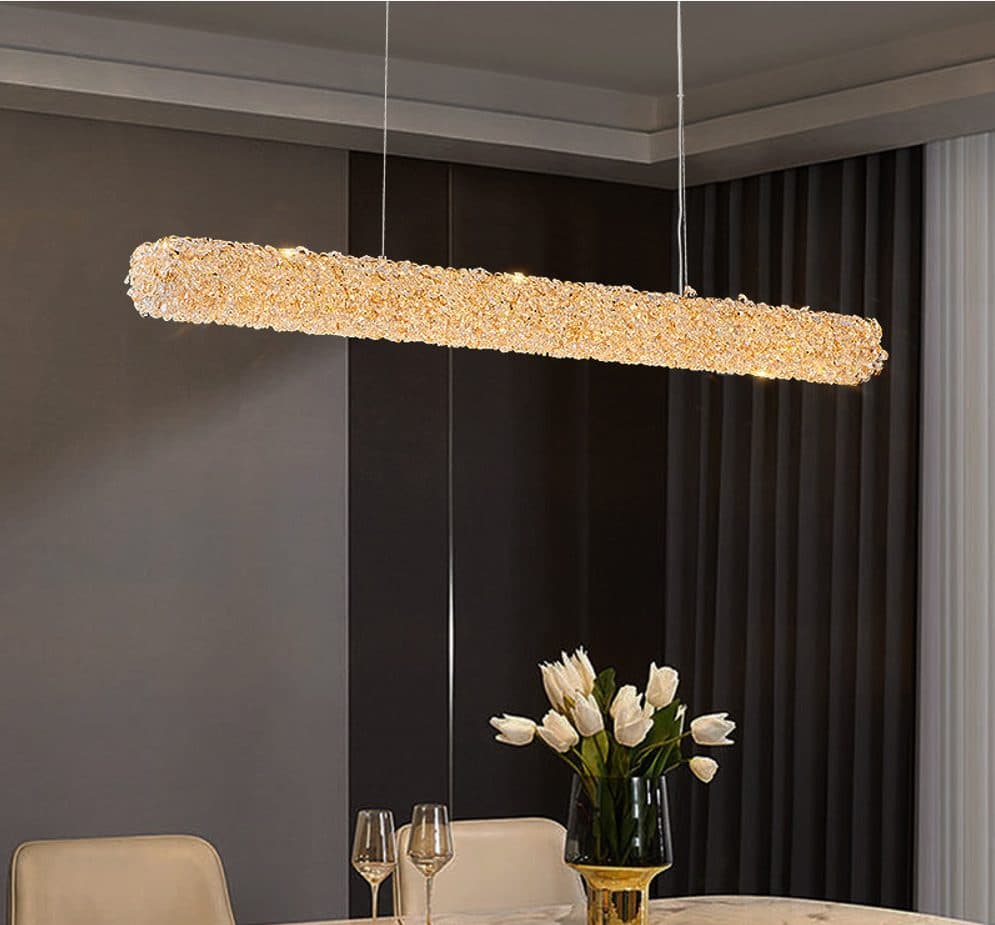 Candelabru Cristal Flippy PRAGA Imperio 35W 96cm Auriu — imagine 12