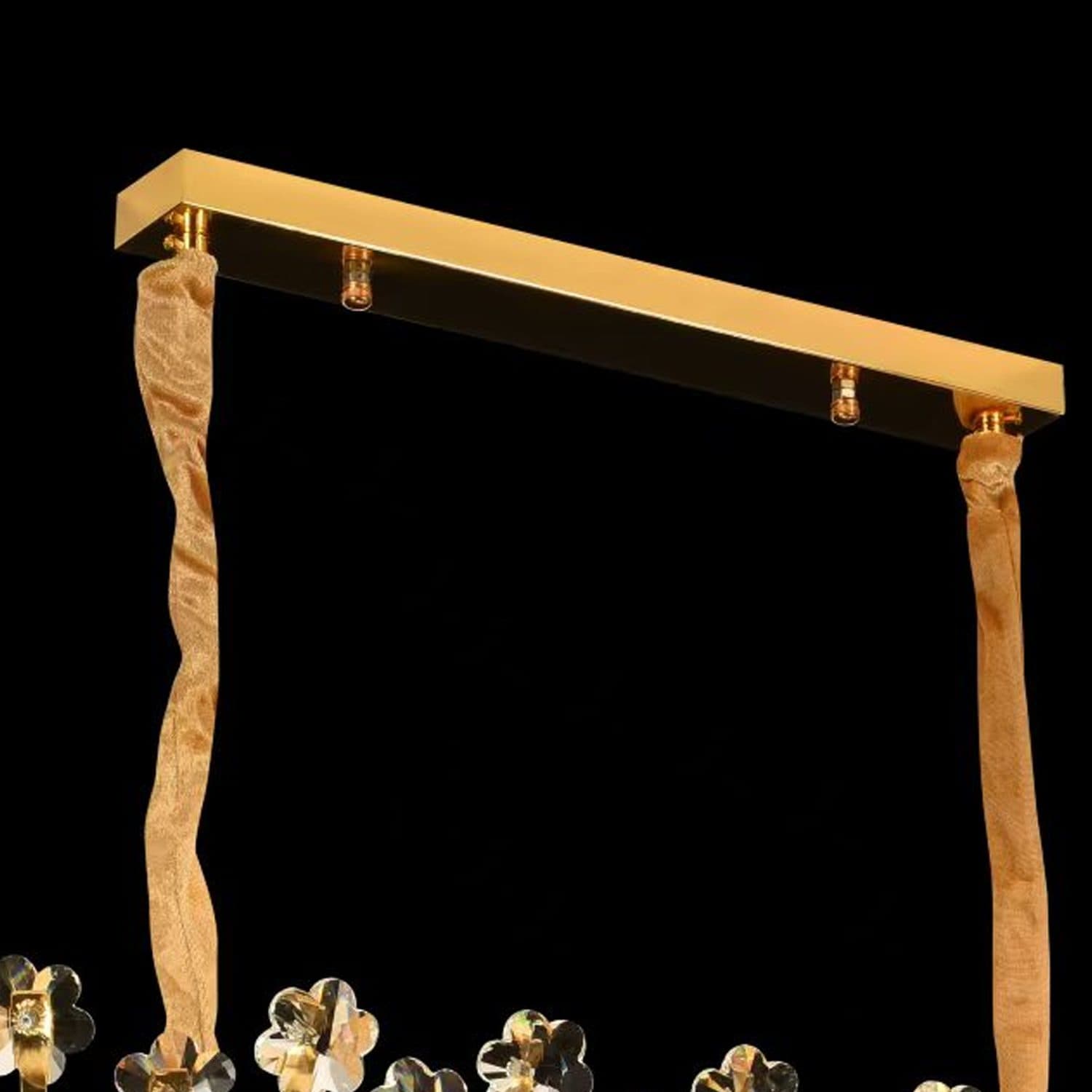 Candelabru Cristal Flippy FLORENCE Imperio 10x E14 Auriu Lucios Inaltime Reglabila — imagine 8