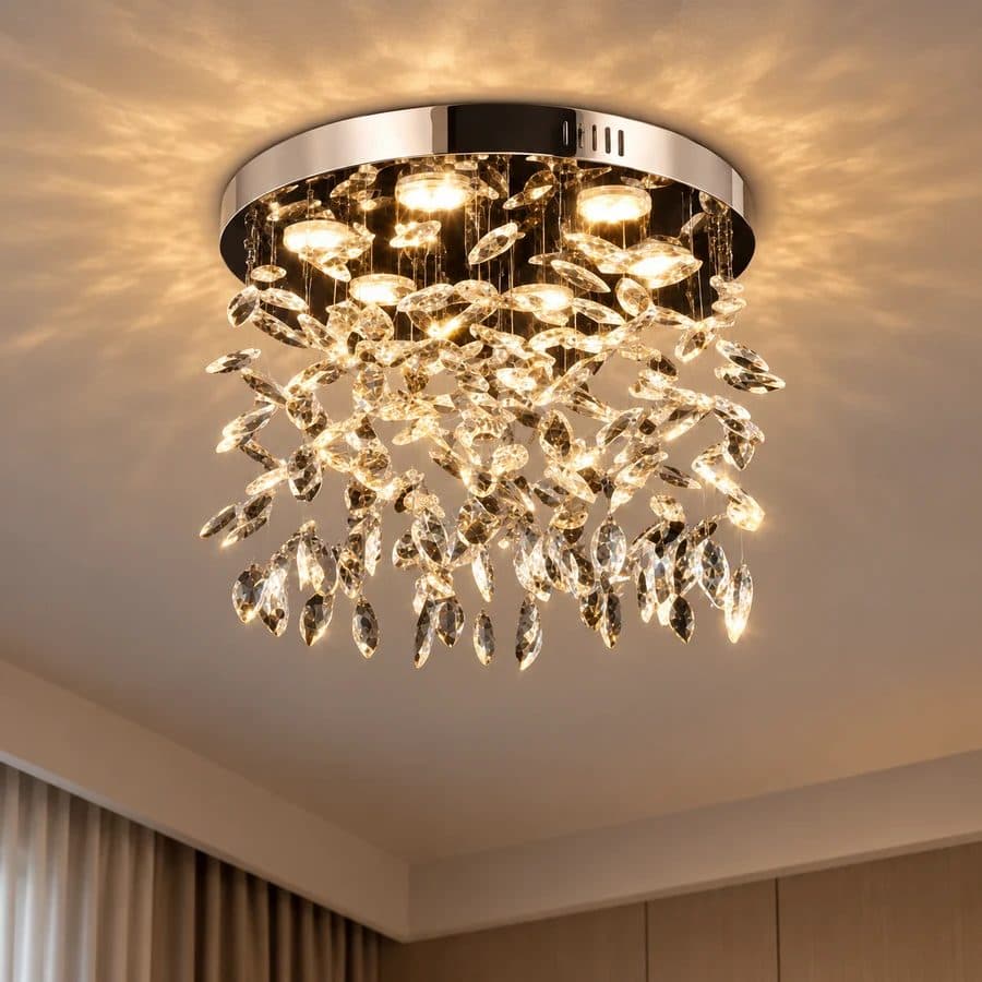 Candelabru LED Flippy Cristal LLC210/550CH Rotund 30W Crom Lucios — imagine 1