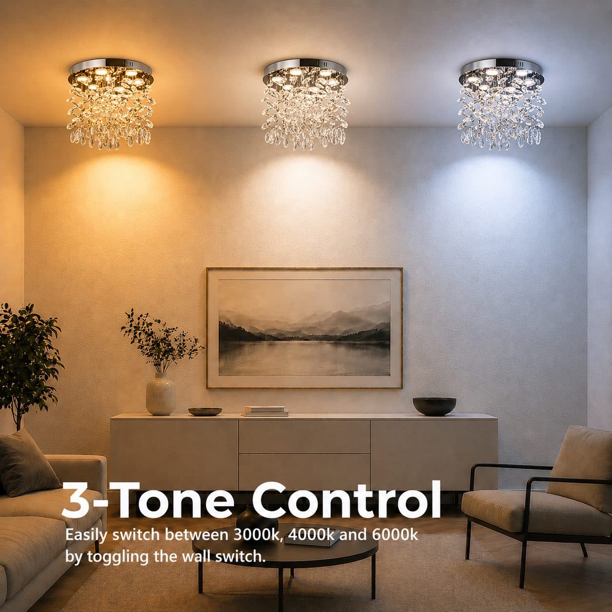 Candelabru LED Flippy Cristal LLC210/550CH Rotund 30W Crom Lucios — imagine 8