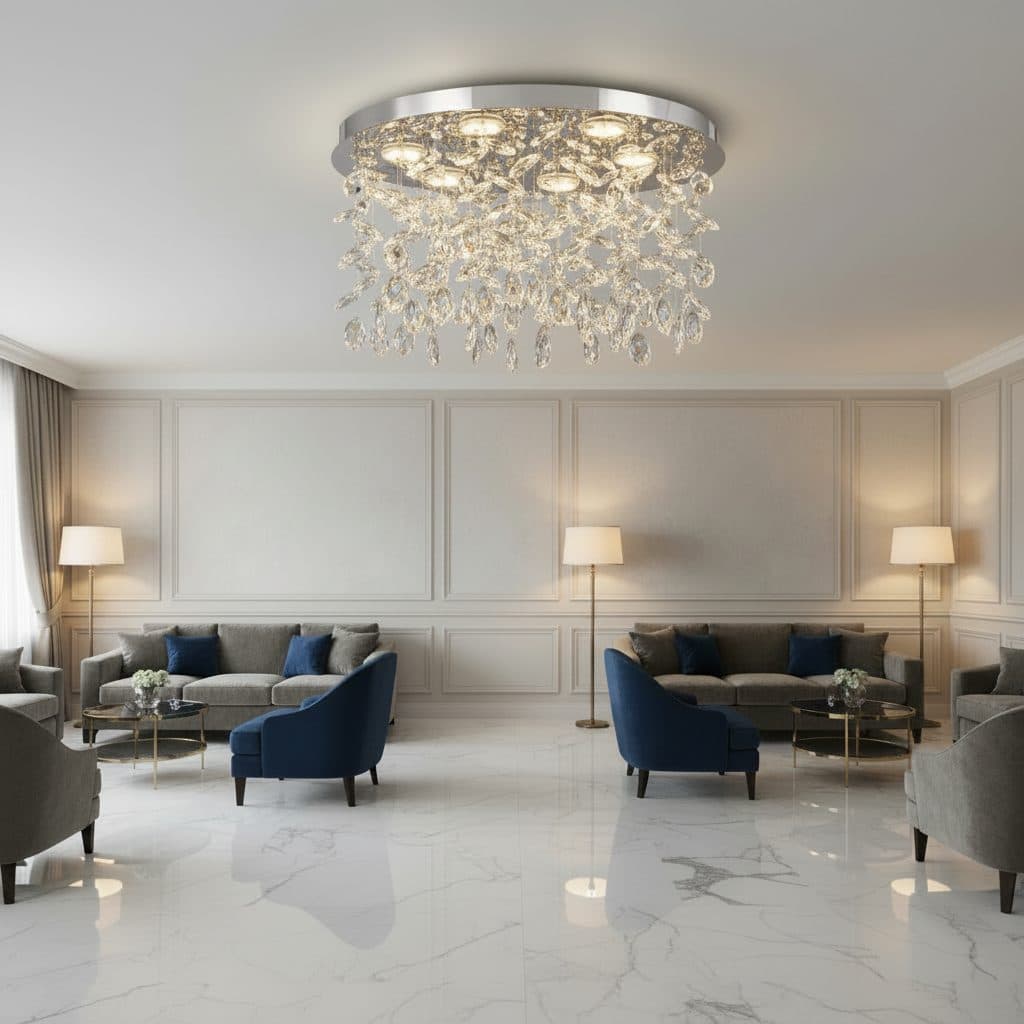 Candelabru LED Flippy Cristal LLC210/550CH Rotund 30W Crom Lucios — imagine 10