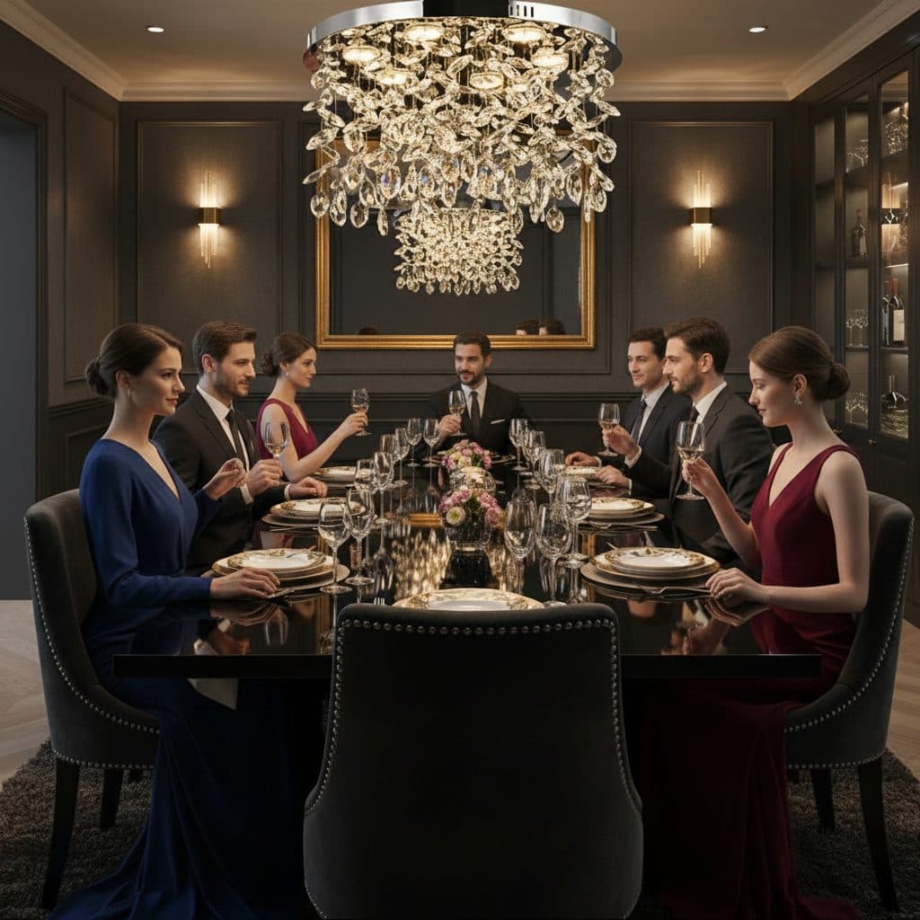 Candelabru LED Flippy Cristal LLC210/550CH Rotund 30W Crom Lucios — imagine 11