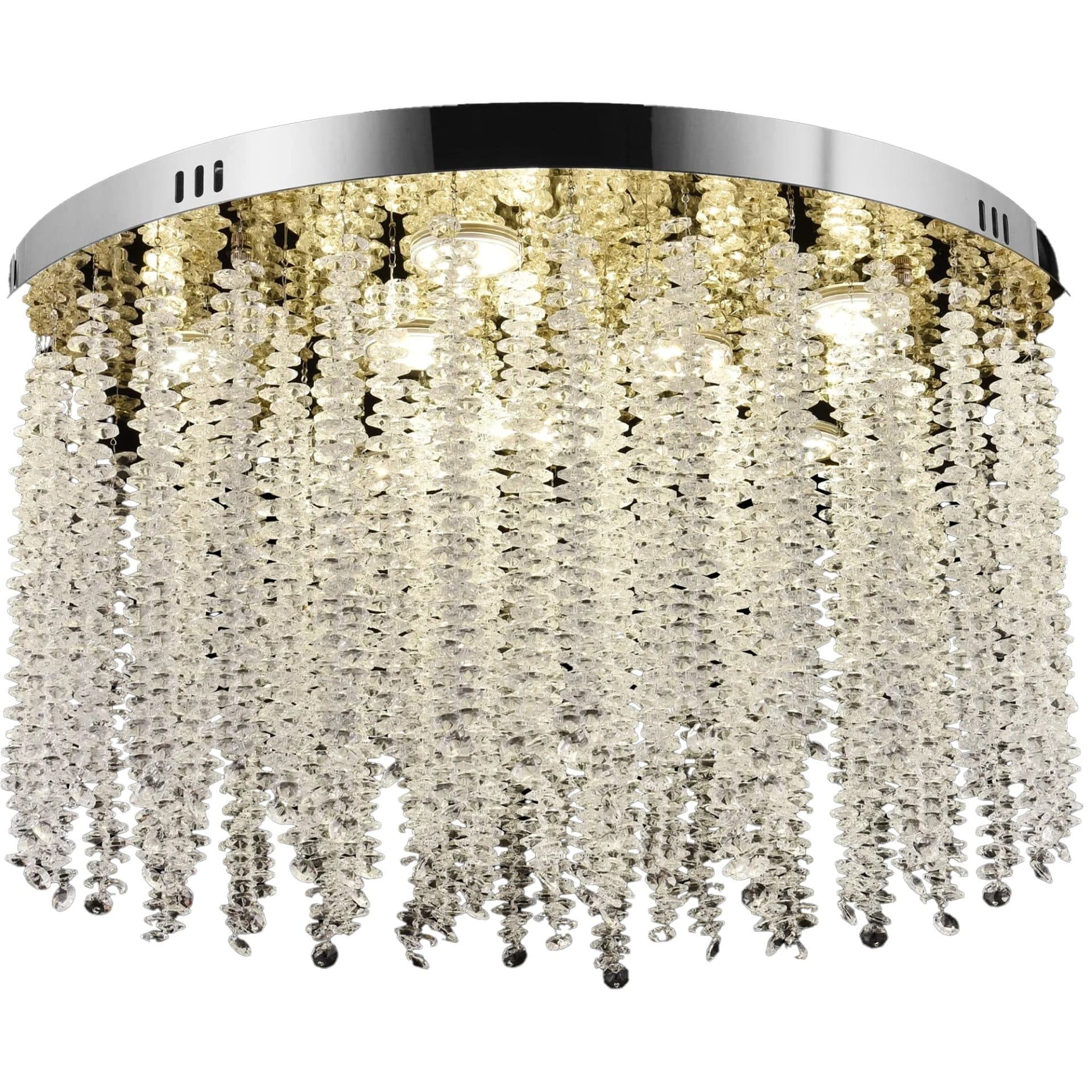 Candelabru LED Flippy Cristal Rotund 22W Auriu — imagine 6