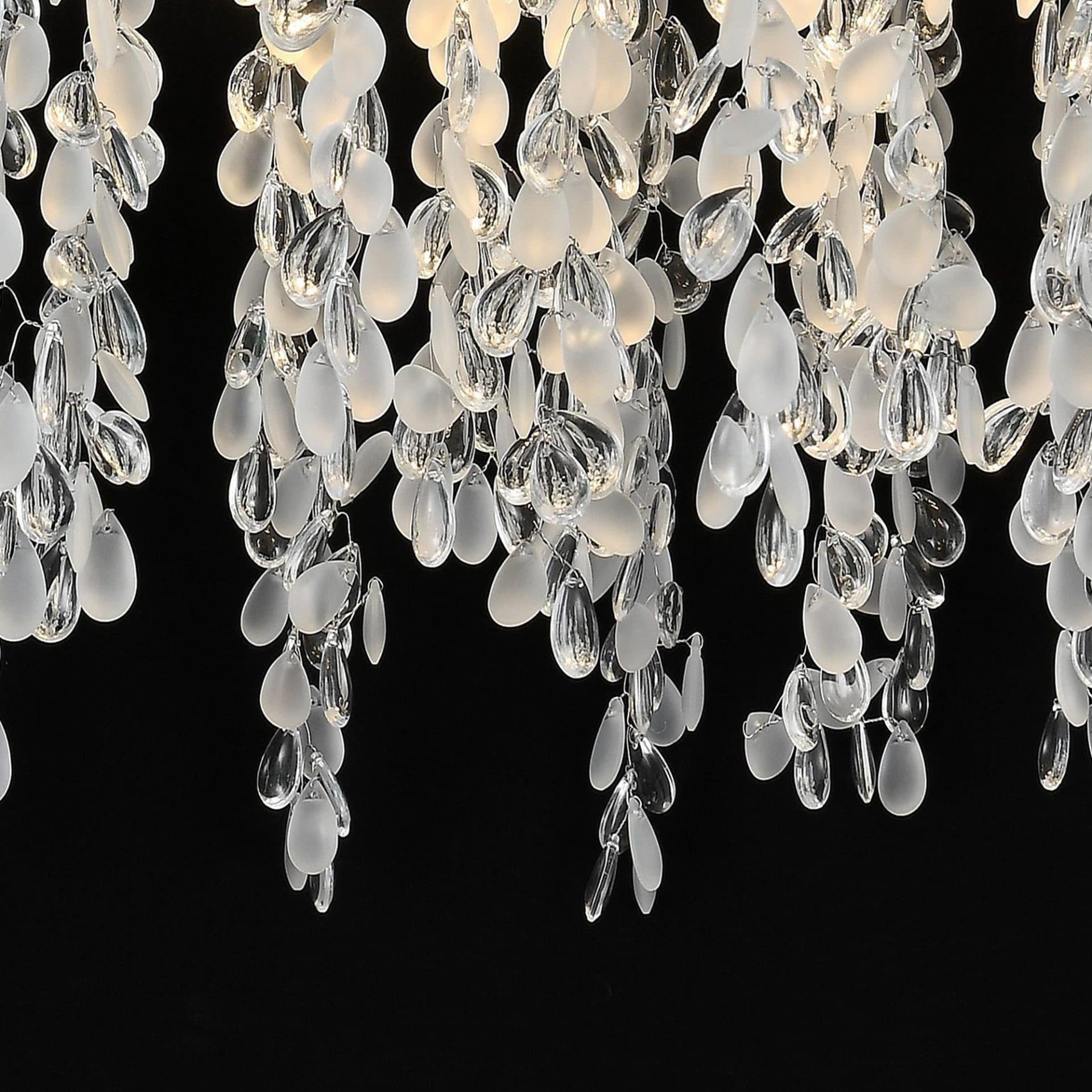 Candelabru Flippy Cristal WILLOW, 5x E14, Diametru 50cm, Crom — imagine 3