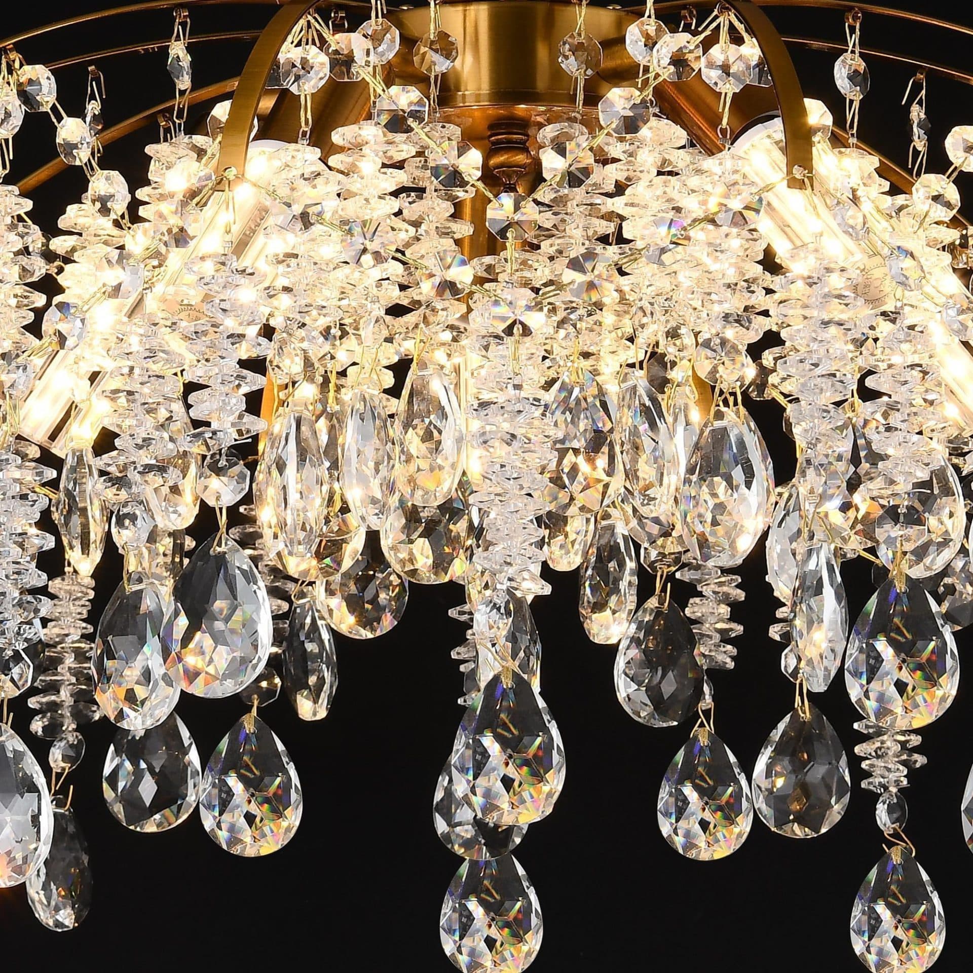 Candelabru Cristal 5x E14 Flippy Auriu — imagine 3