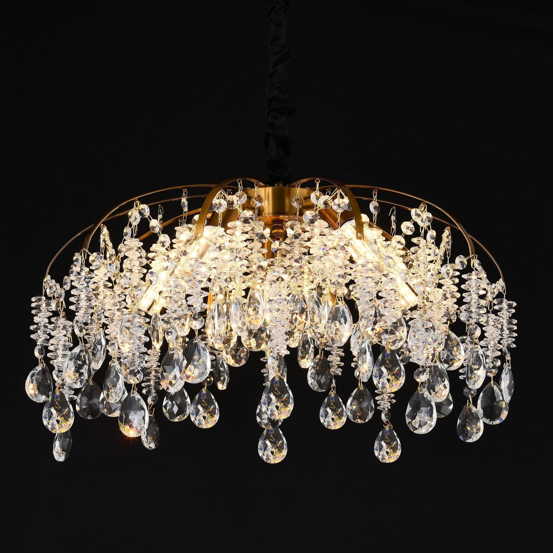 Candelabru Cristal 5x E14 Flippy Auriu — imagine 4