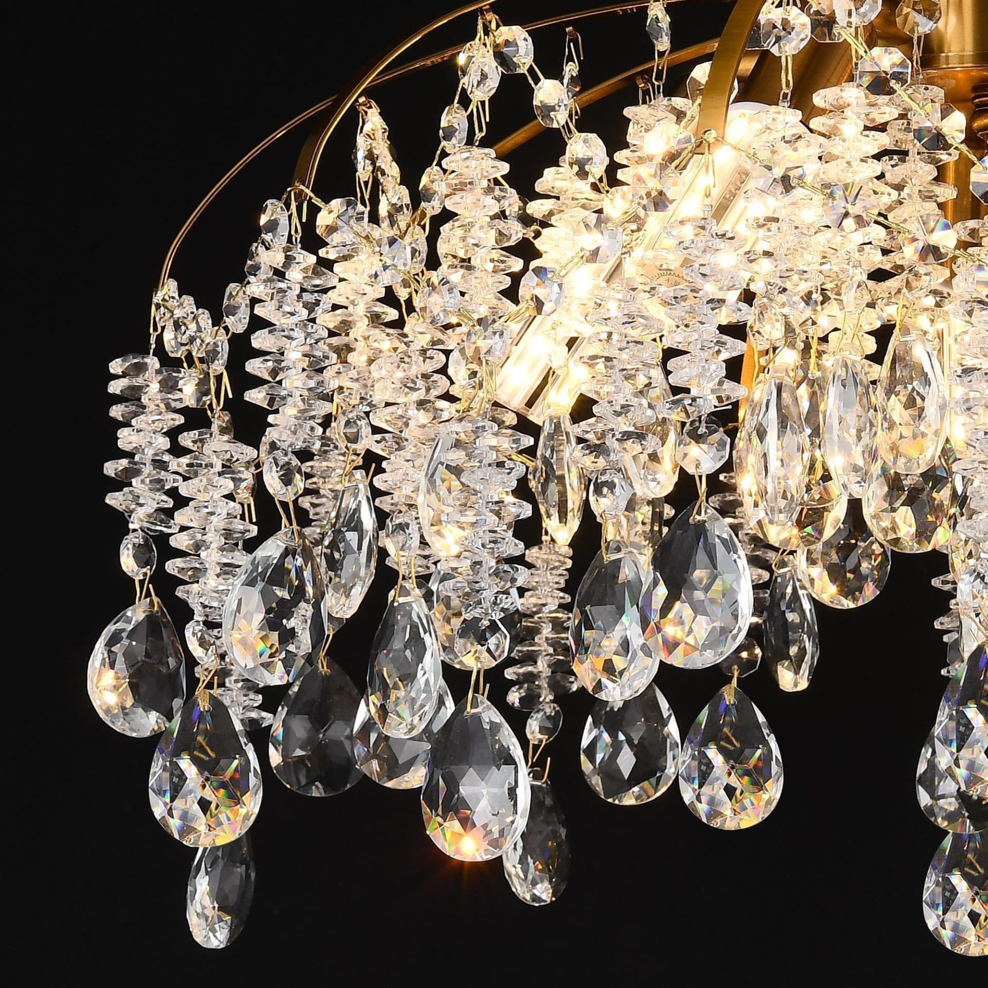 Candelabru Cristal 5x E14 Flippy Auriu — imagine 5