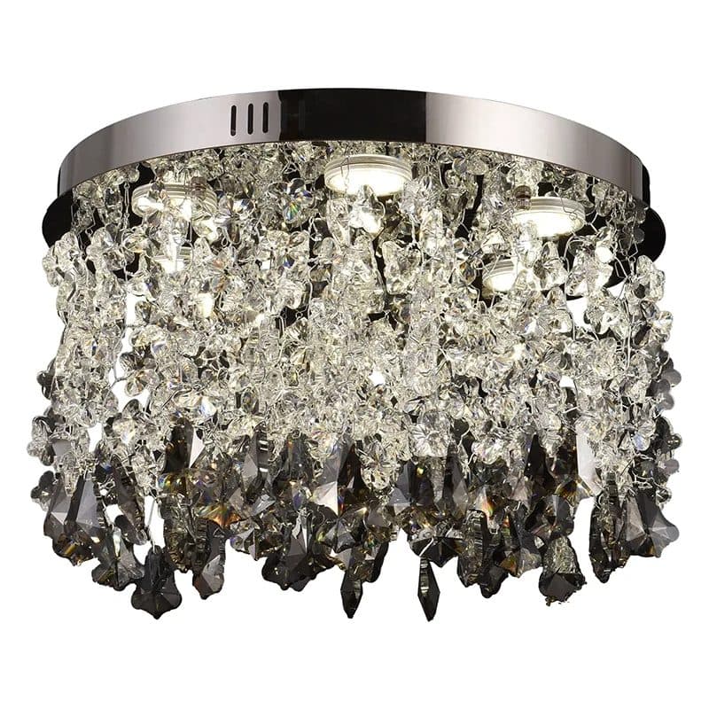 Candelabru LED Cristal Rotund 22W Crom Lucios Flippy — imagine 2