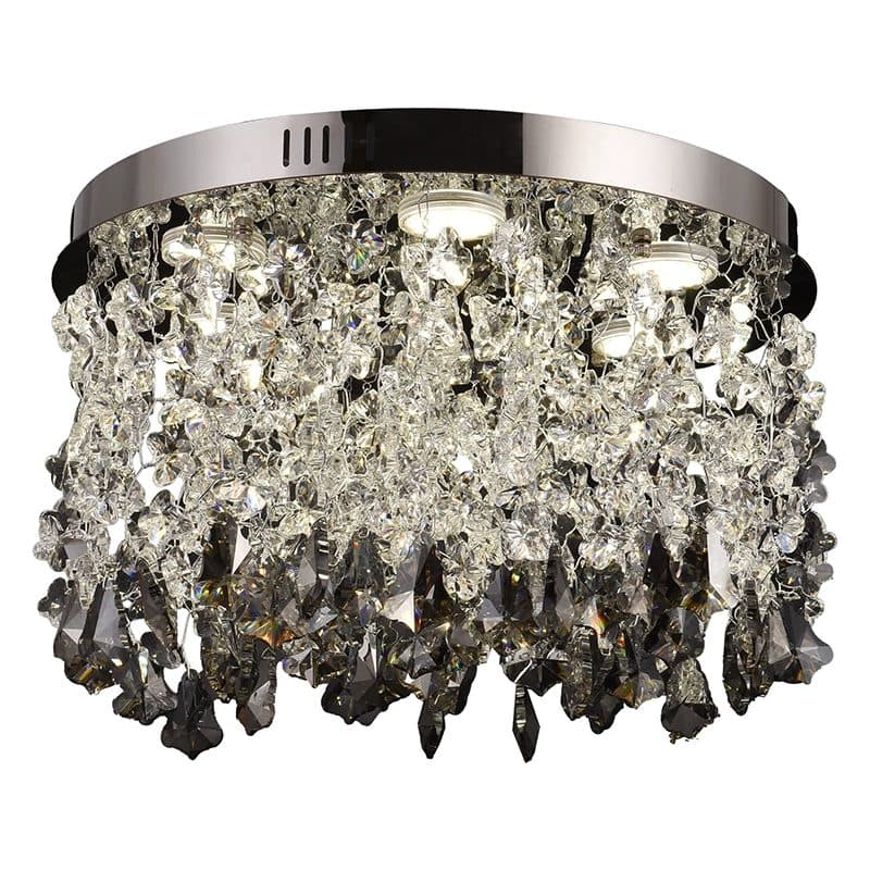 Candelabru LED Cristal Rotund 22W Crom Lucios Flippy — imagine 4