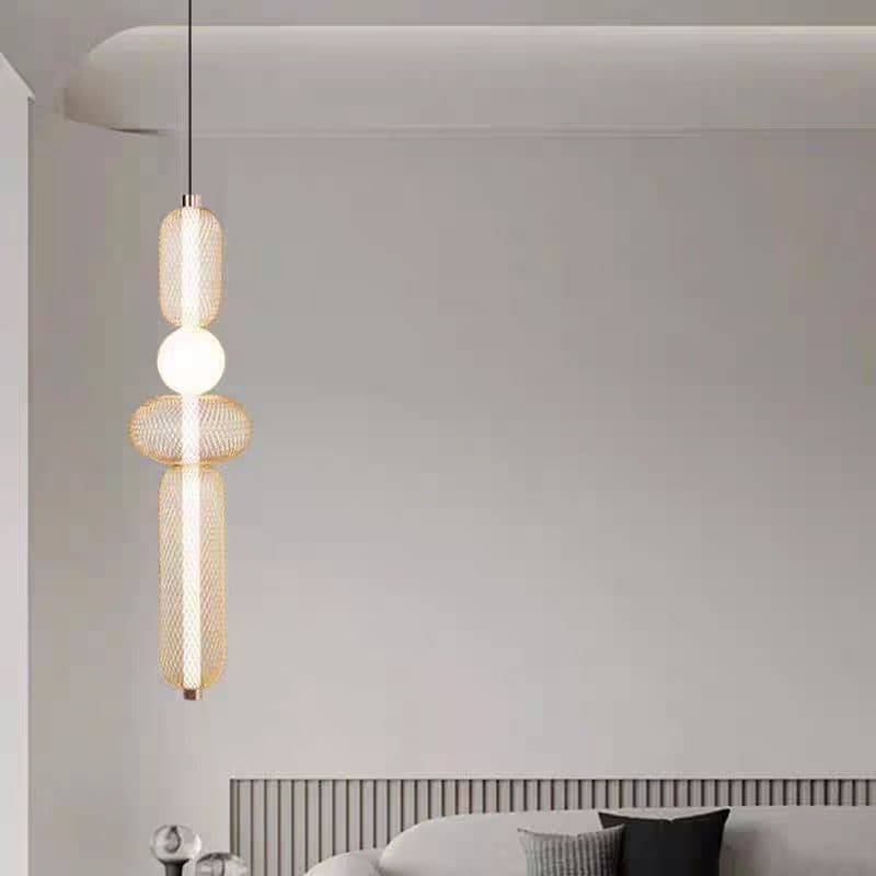 Lustra LED Suspendata Flippy LM551/4GD 23W Auriu Inaltime Reglabila — imagine 4