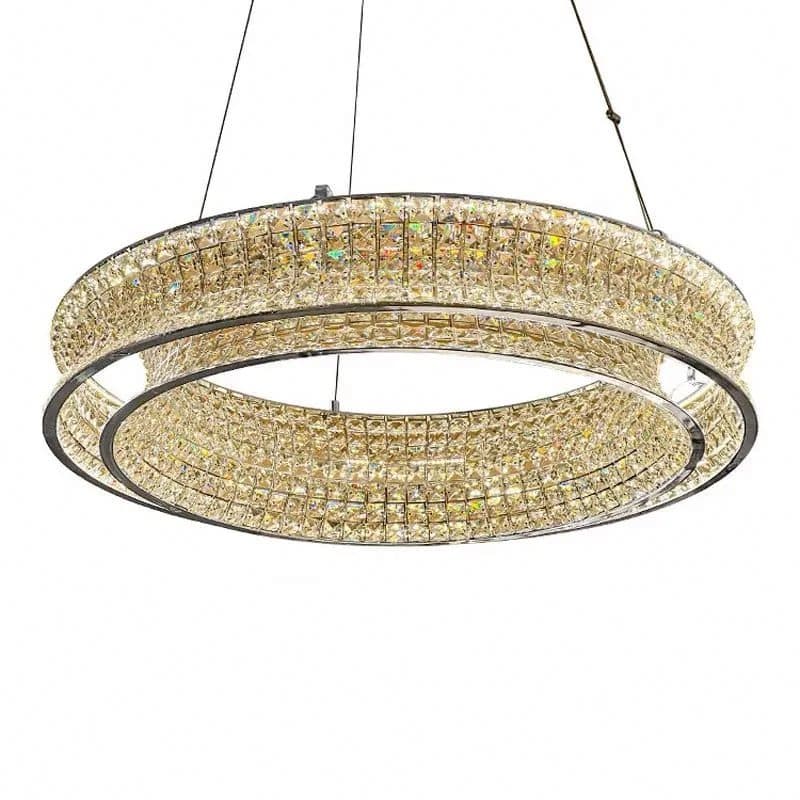 Lustra LED Flippy 54W Cristal si Metal Dimabila Inaltime Reglabila — imagine 4