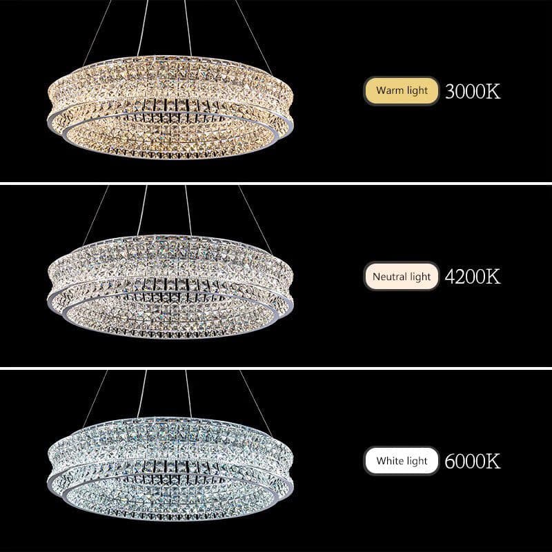 Lustra LED Flippy 54W Cristal si Metal Dimabila Inaltime Reglabila — imagine 10