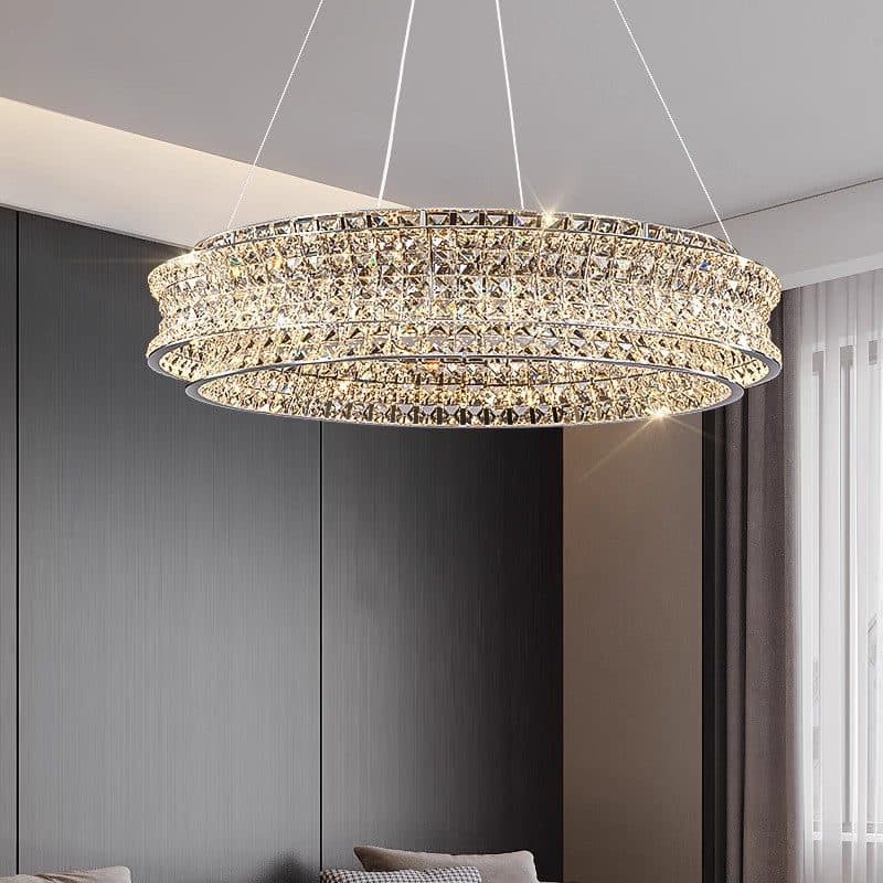 Lustra LED Flippy 54W Cristal si Metal Dimabila Inaltime Reglabila — imagine 14