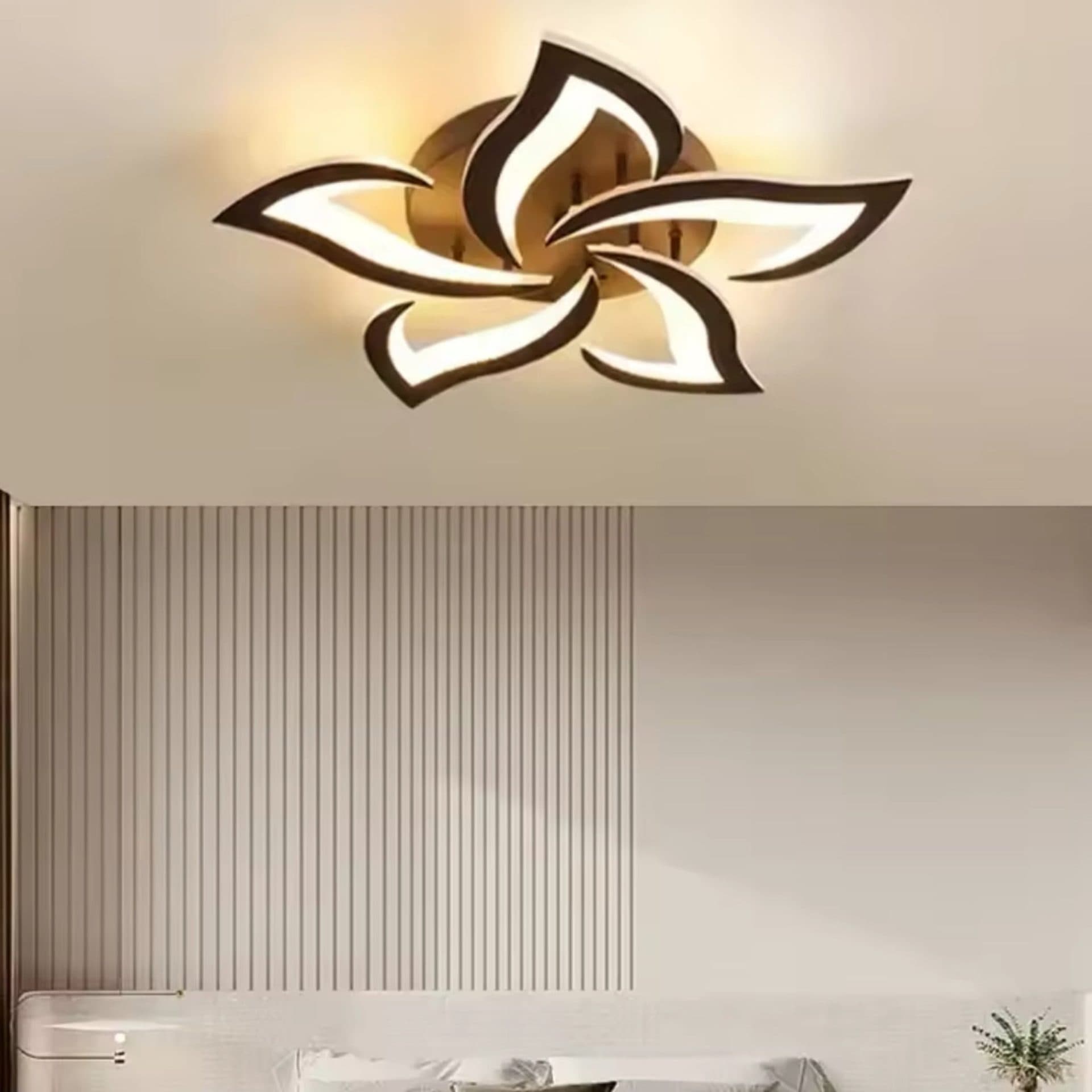 Lustra LED Flippy LT660/5BK 5 Elementele 54W 3000/4000/6000K Negru Inaltime Reglabila — imagine 1