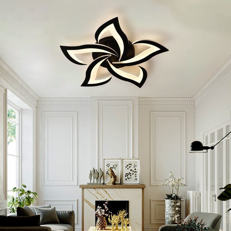 Lustra LED Flippy LT660/5BK 5 Elementele 54W 3000/4000/6000K Negru Inaltime Reglabila — imagine 3
