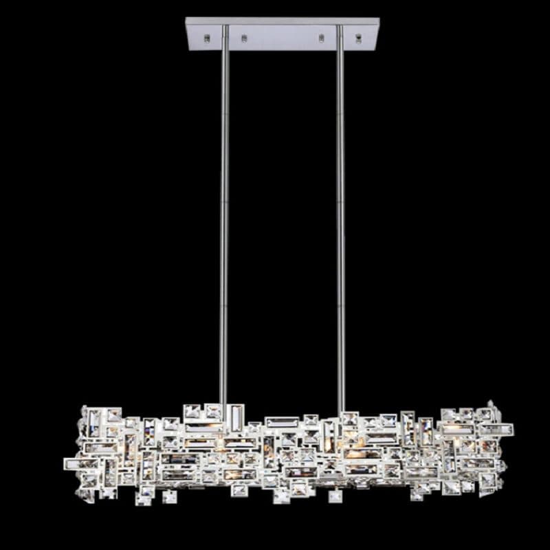 Candelabru Cristal Flippy NEXORA Regalis 10xE14 Inaltime Reglabila — imagine 2
