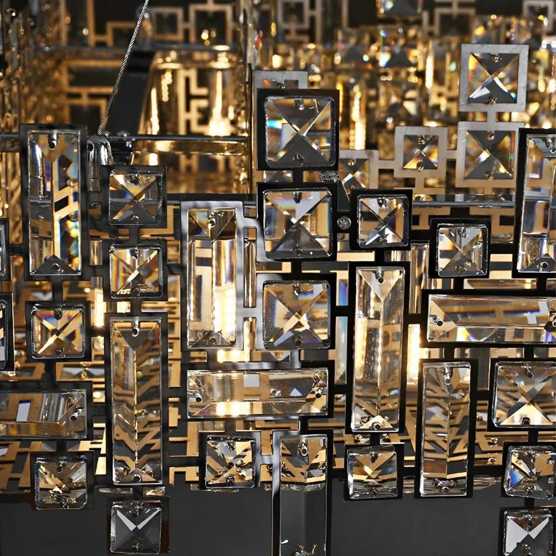Candelabru Cristal Flippy NEXORA Regalis 10xE14 Inaltime Reglabila — imagine 3