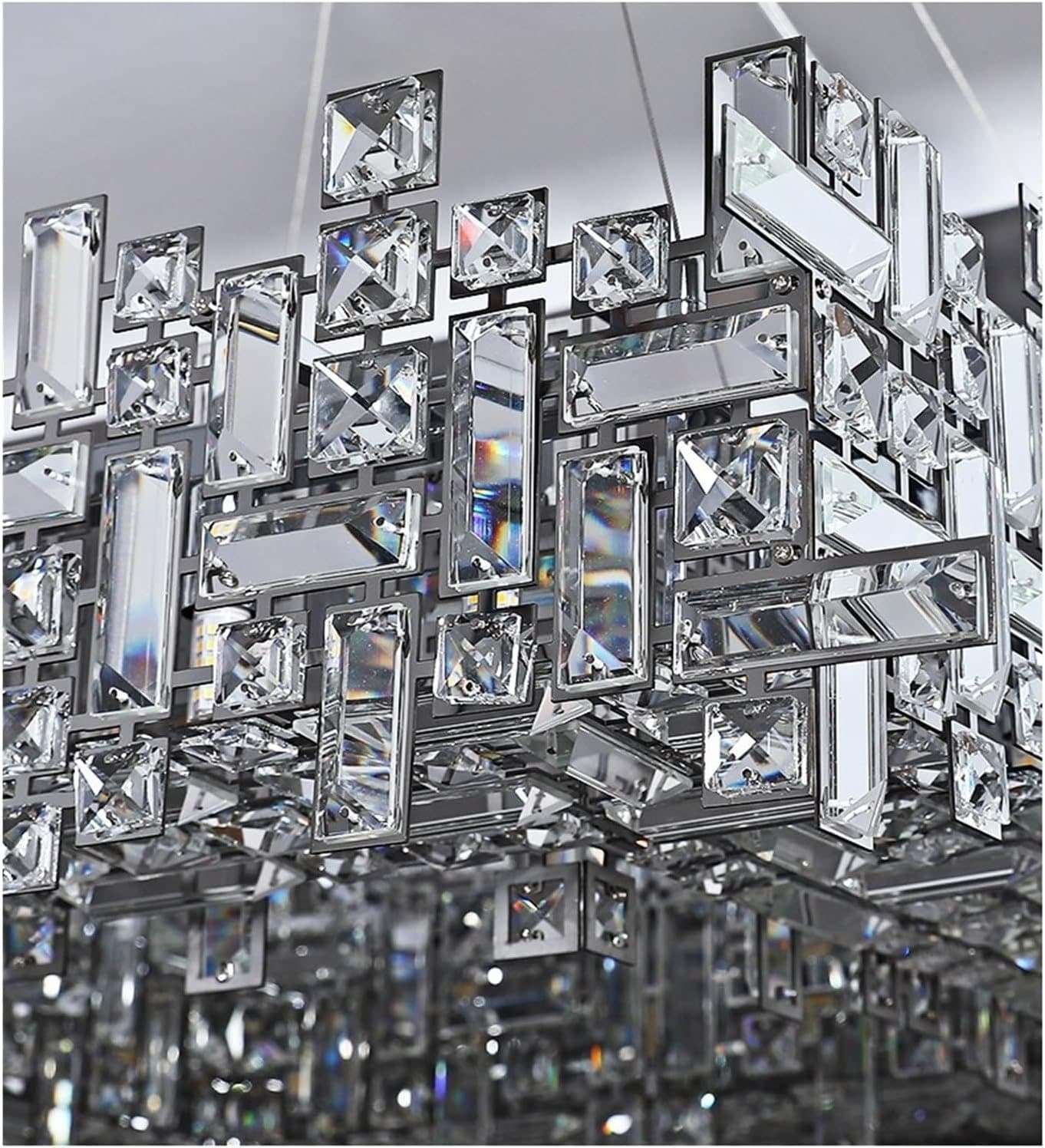 Candelabru Cristal Flippy NEXORA Regalis 10xE14 Inaltime Reglabila — imagine 5