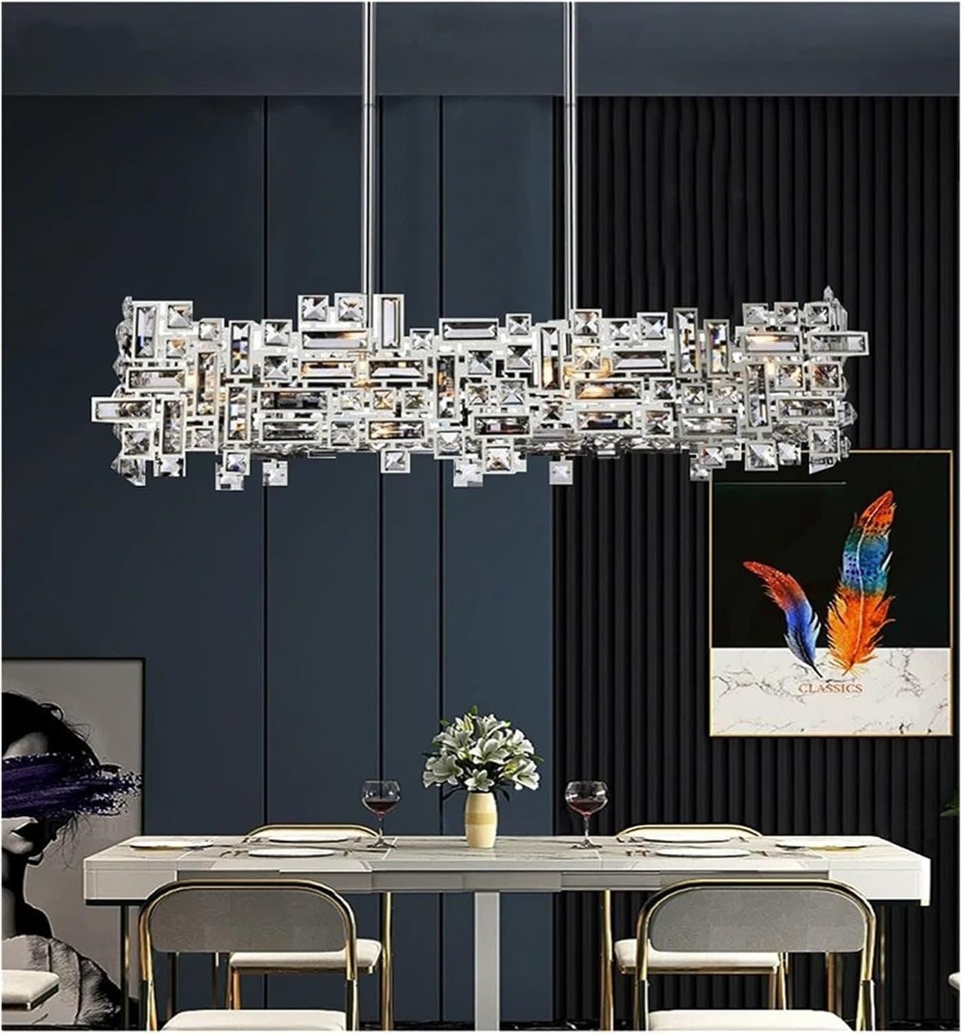 Candelabru Cristal Flippy NEXORA Regalis 10xE14 Inaltime Reglabila — imagine 7