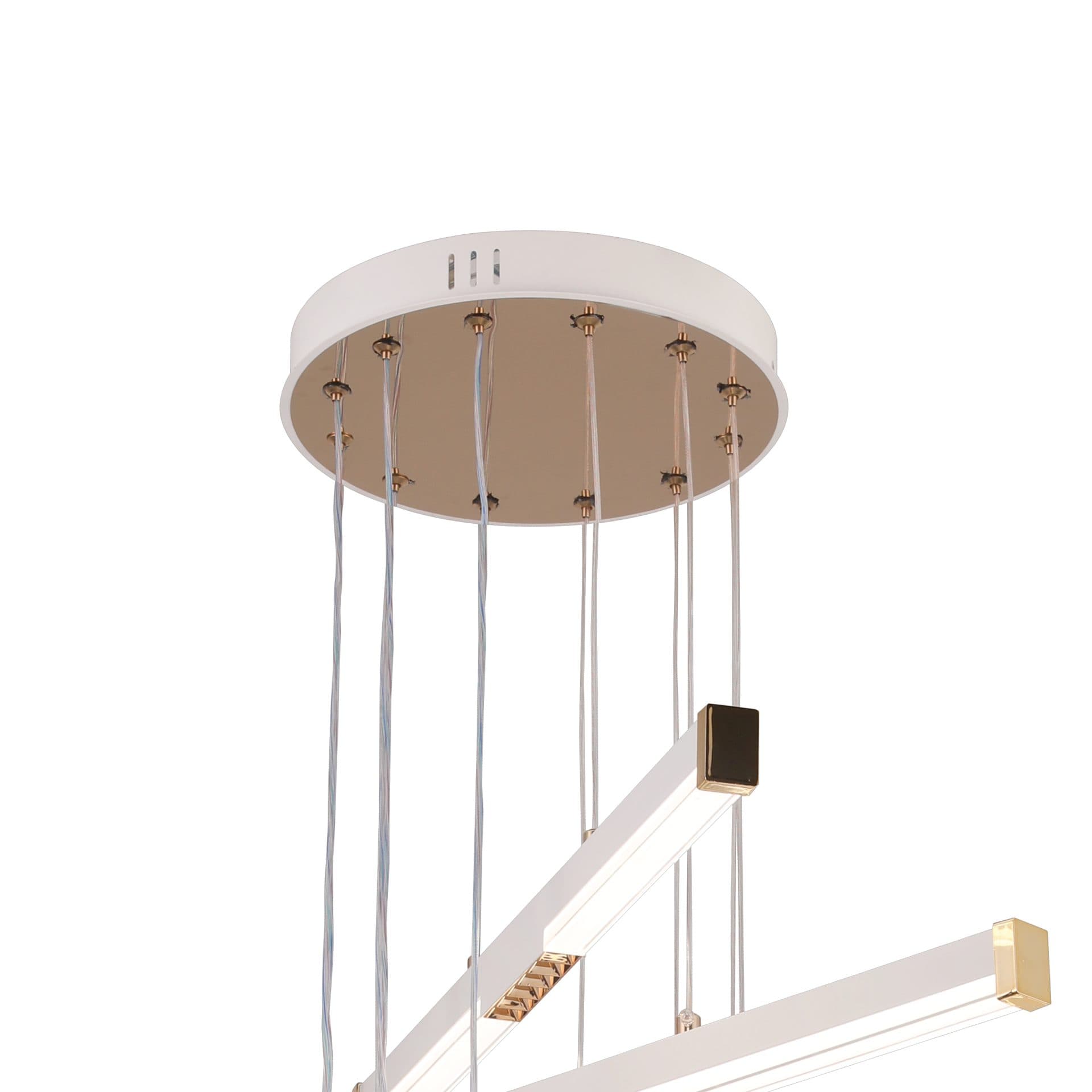 Lustra LED Suspendata Flippy Acril LT183/5WH 68W Alb Inaltime Reglabila — imagine 6