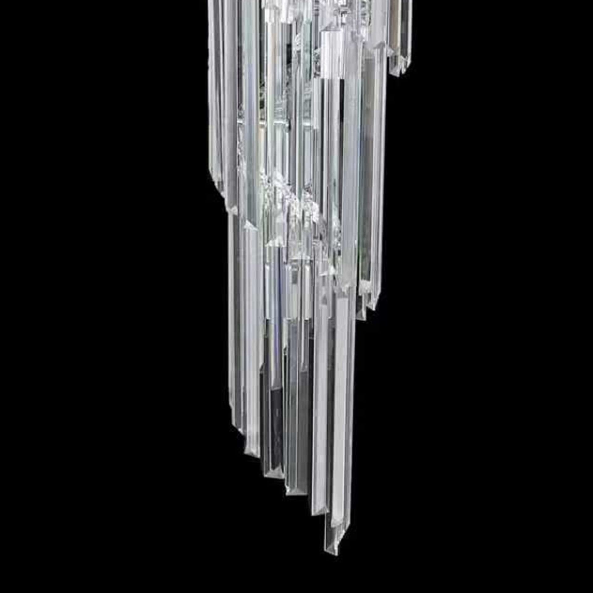 Candelabru Flippy Cristal CC110 28x E14 Crom Argintiu — imagine 6