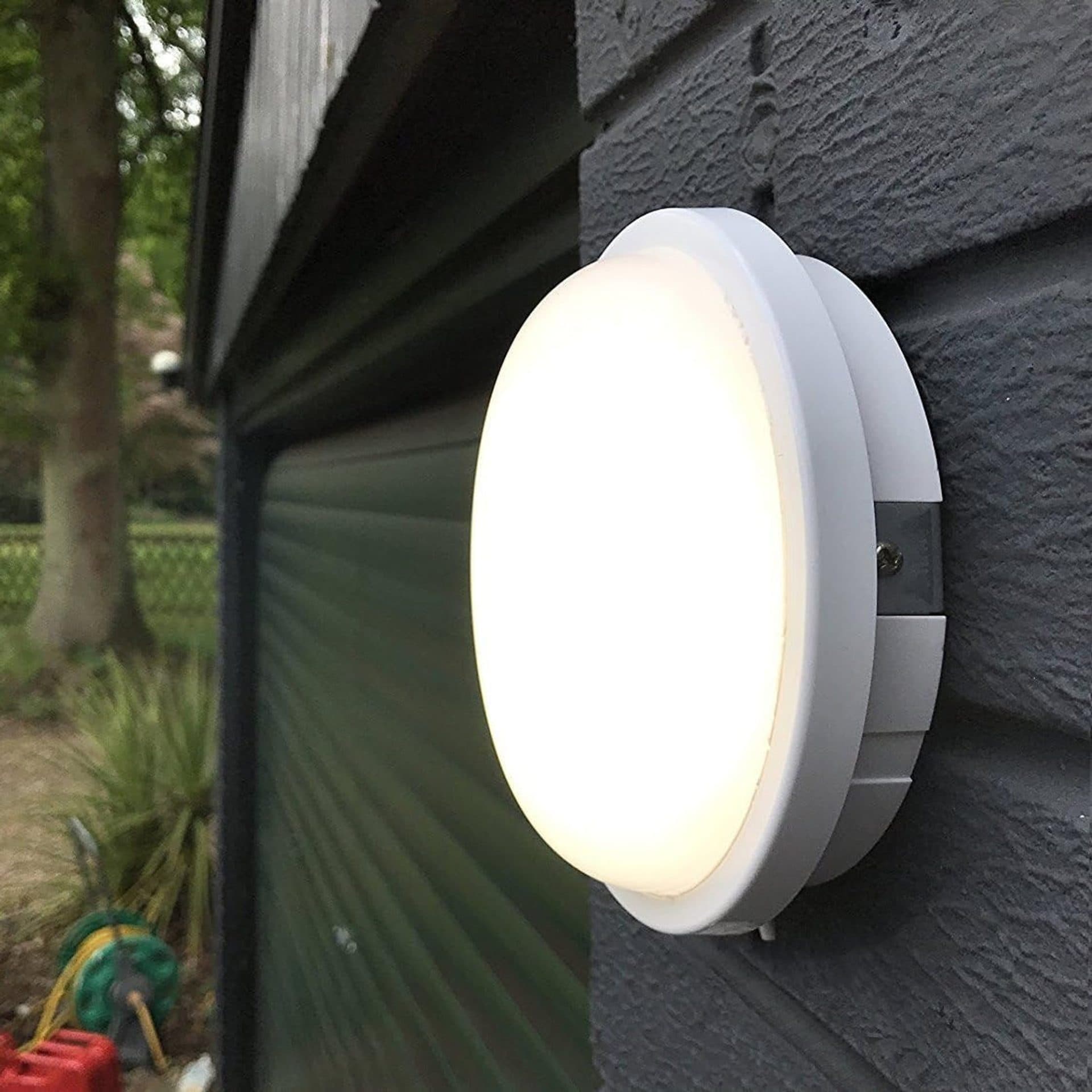 Aplica LED de Exterior Flippy AX310/218WH, Diametru 21.8 cm, 3000K, IP65, Alb — imagine 1