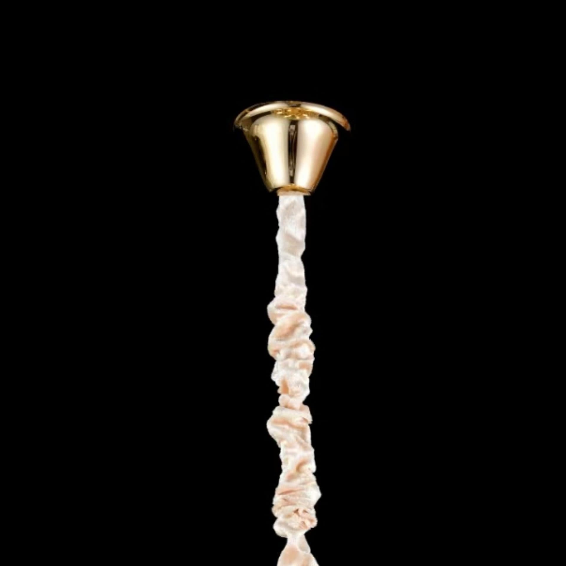 Candelabru Flippy Cristal CC1677/500GD, 9xE14, Auriu Lucios, Inaltime Reglabila, Metal si Cristal — imagine 12