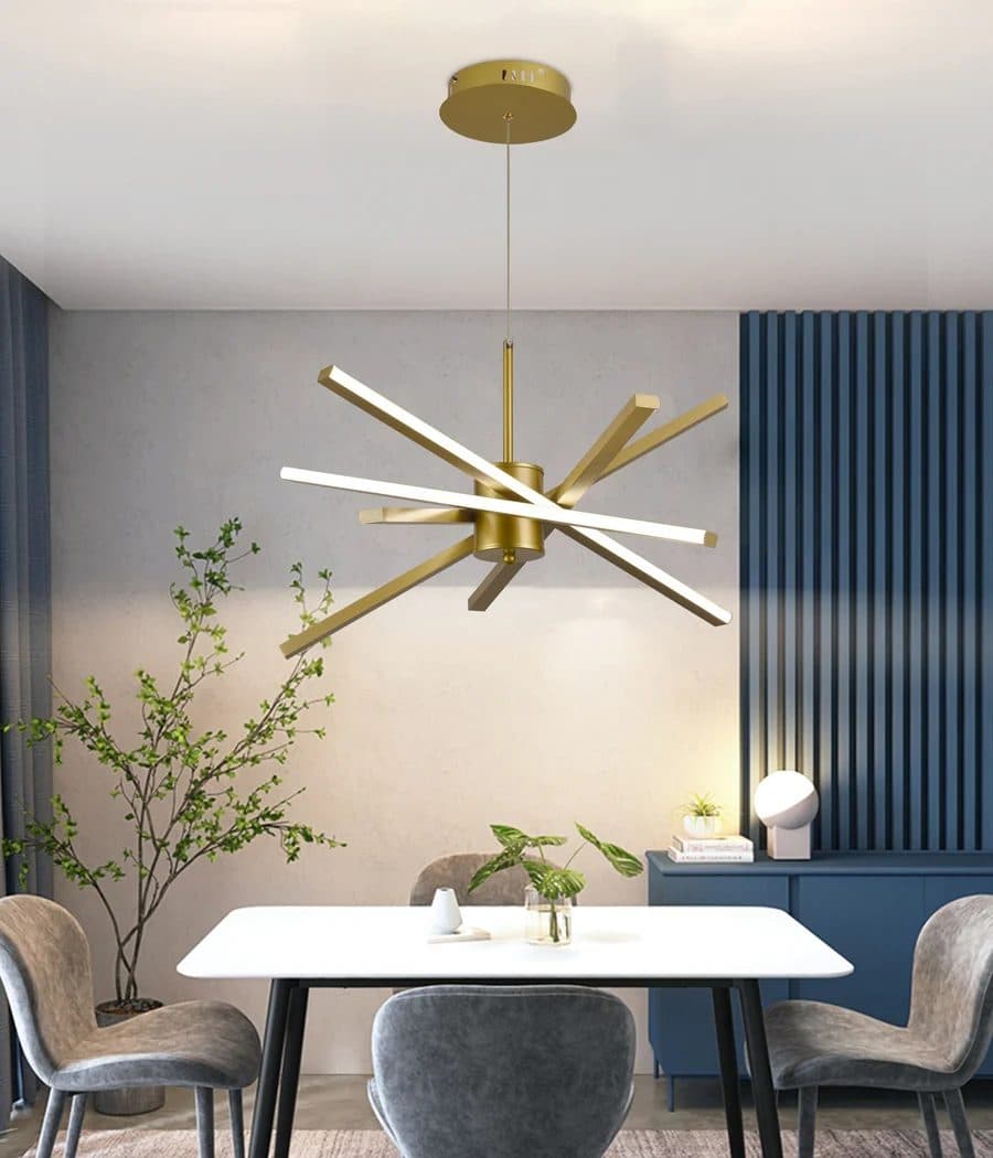 Lustra LED Flippy LT176/5GD 69W 5 Elementele Auriu Inaltime Reglabila — imagine 4
