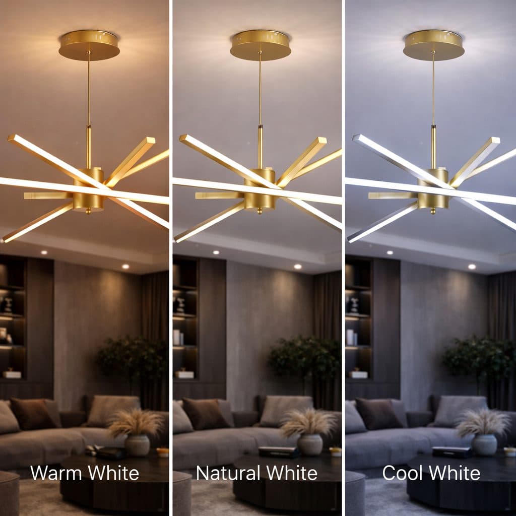 Lustra LED Flippy LT176/5GD 69W 5 Elementele Auriu Inaltime Reglabila — imagine 8