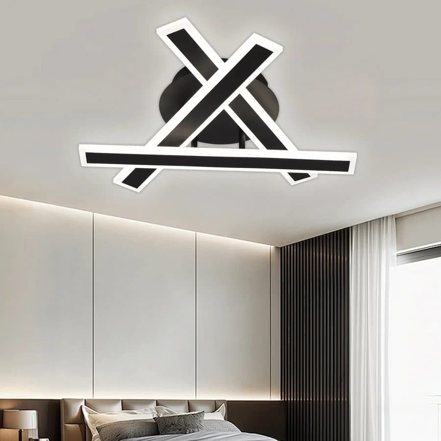 Lustra LED cu Telecomanda Flippy ZYRON Nobile 62W Negru — imagine 1