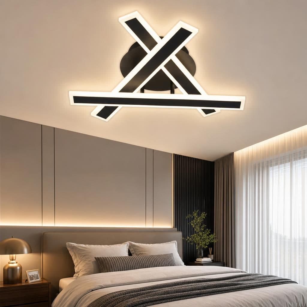 Lustra LED cu Telecomanda Flippy ZYRON Nobile 62W Negru — imagine 3