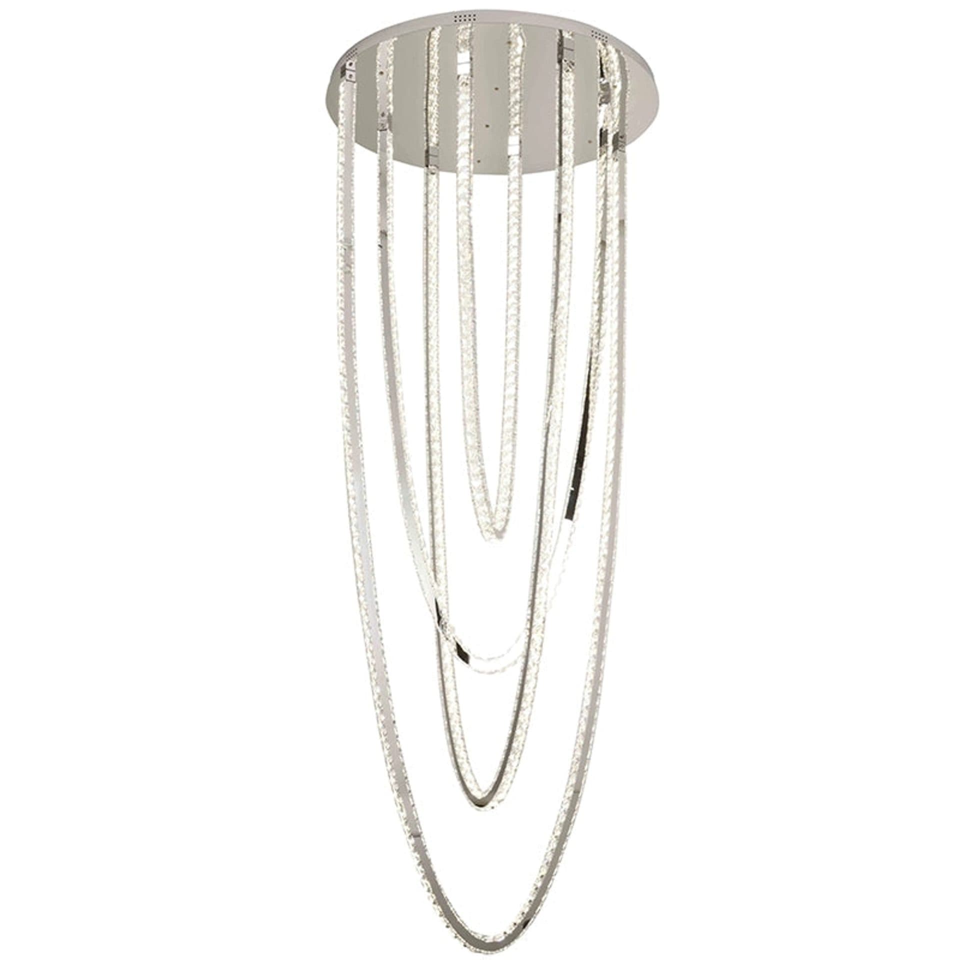 Candelabru LED cu Telecomanda, Dimare, Cristal/Metal — imagine 3