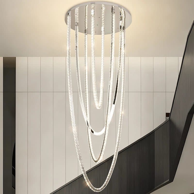 Candelabru LED cu Telecomanda, Dimare, Cristal/Metal — imagine 12