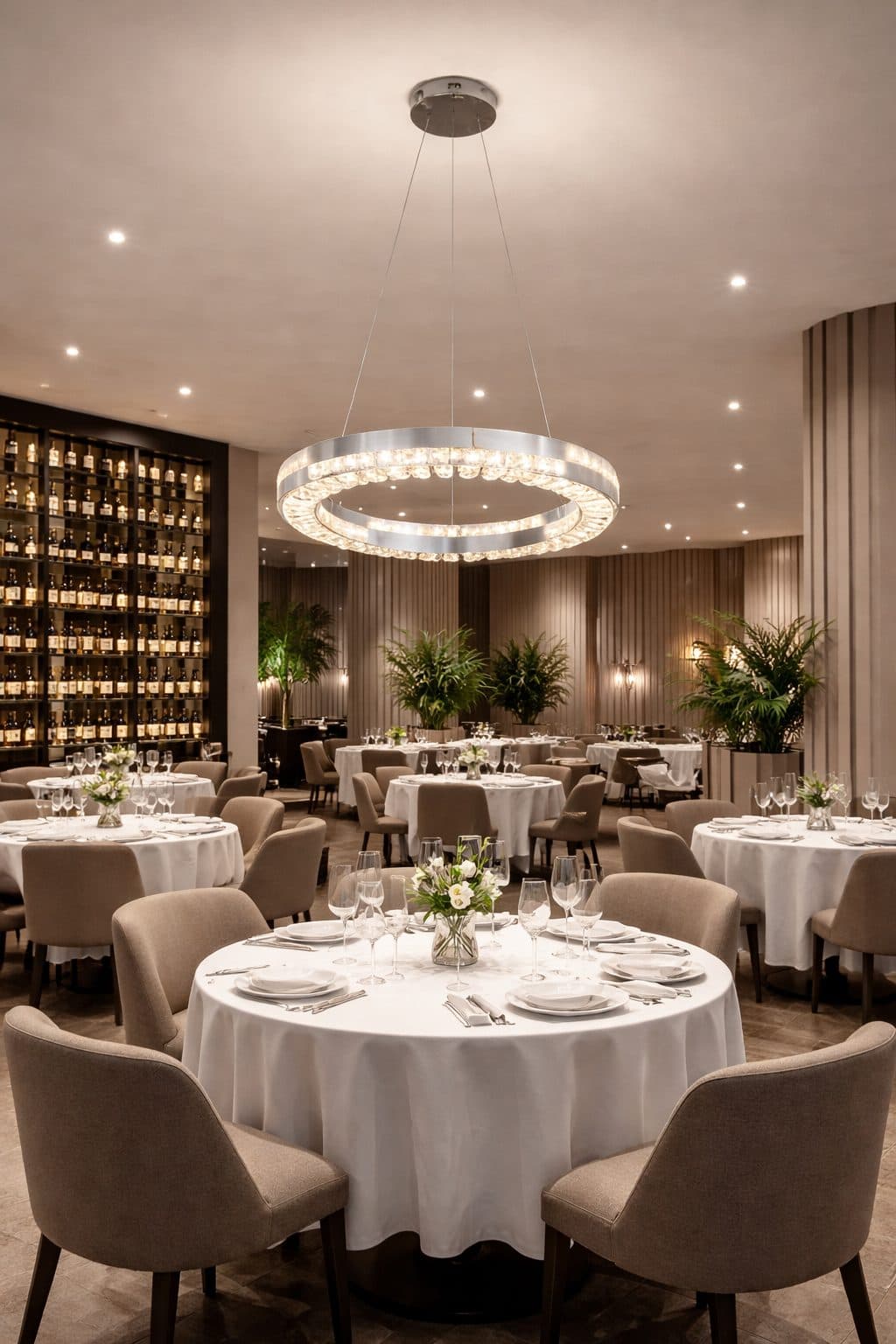Candelabru LED Flippy 60W Telecomanda Dimabila Argintiu Cristal Metal — imagine 10