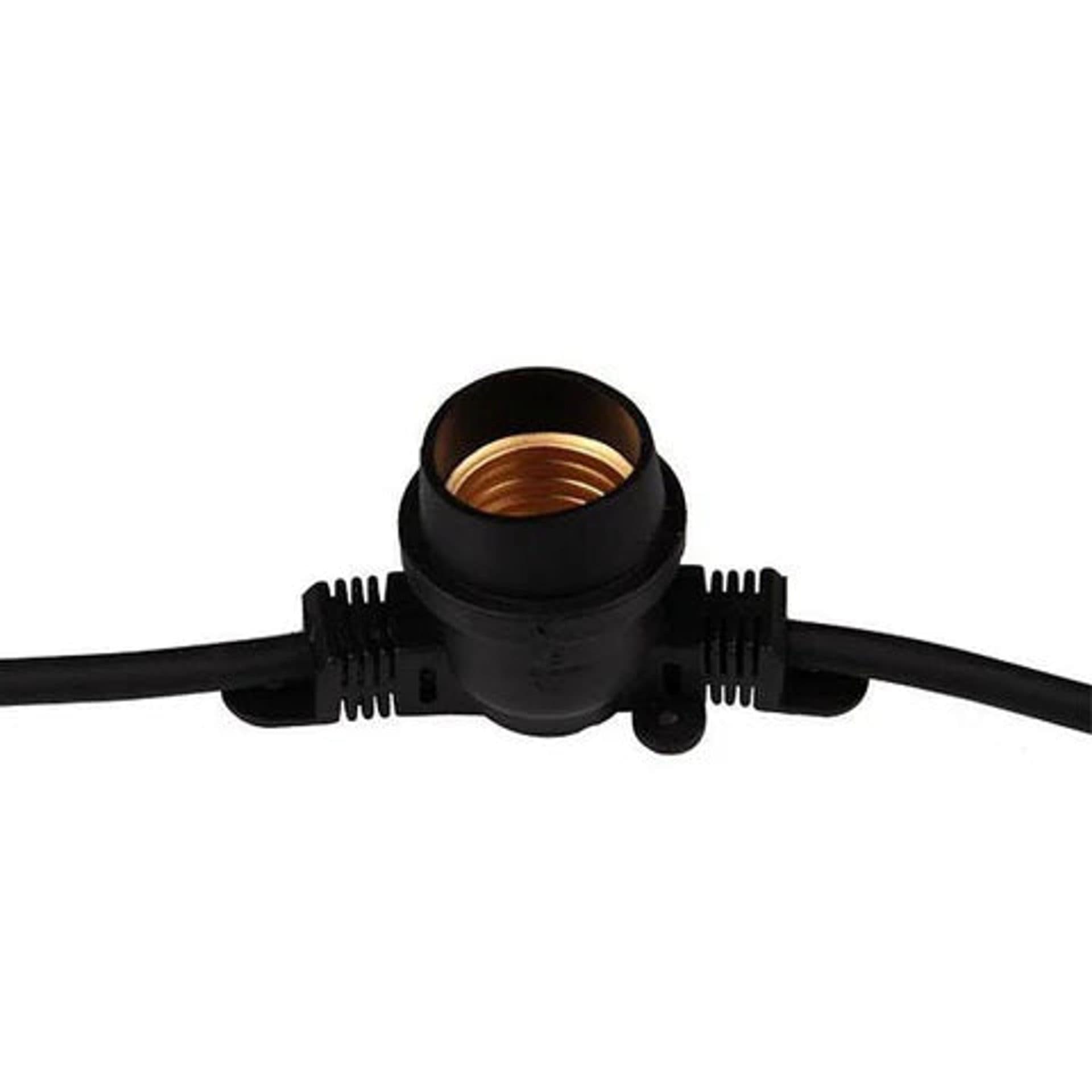 Ghirlanda luminoasa 15 surse de lumina 10M E27 Negru IP65 Flippy — imagine 3