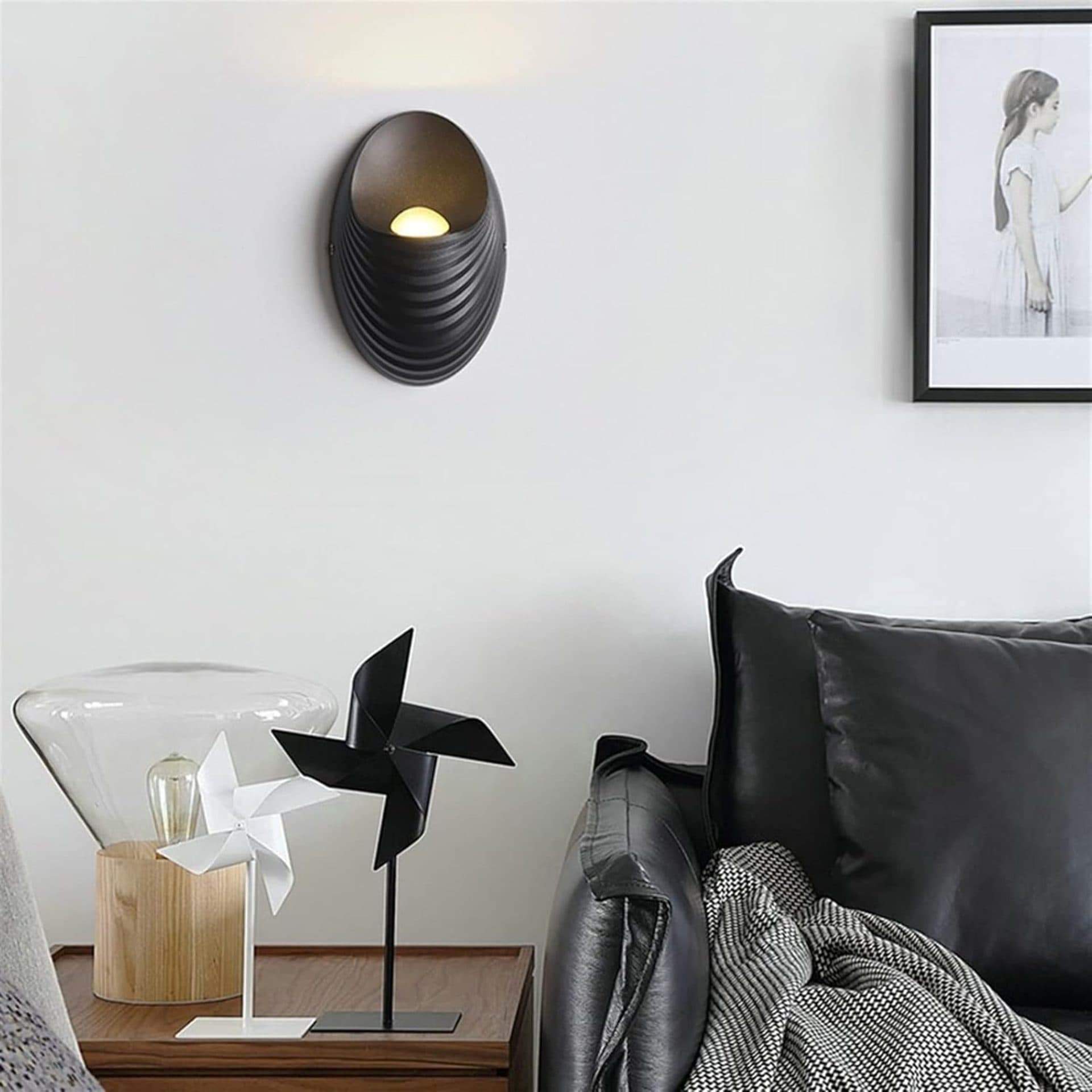Aplica de perete Flippy Exterior 5W 3000K Negru — imagine 1
