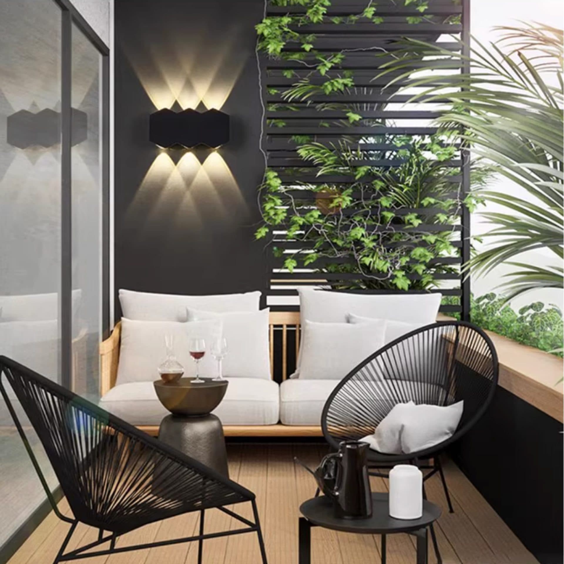 Aplica LED Exterior Flippy AX231 12W Lumina Calda Negru — imagine 1