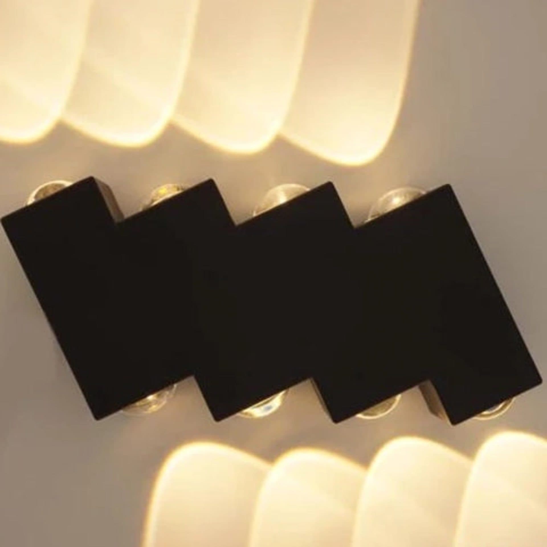 Aplica LED exterior 8 Surse 8W Negru 3000K — imagine 1