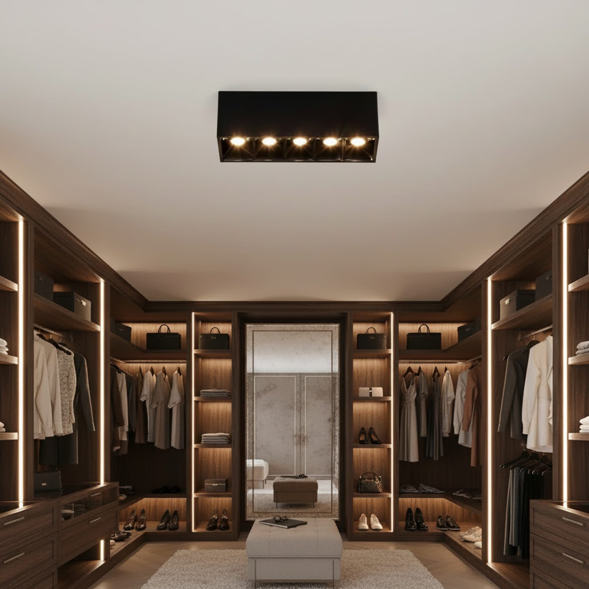 Proiector LED Liniar Aplicat Flippy 8W Lumina Neutra 4000K 5 surse — imagine 1