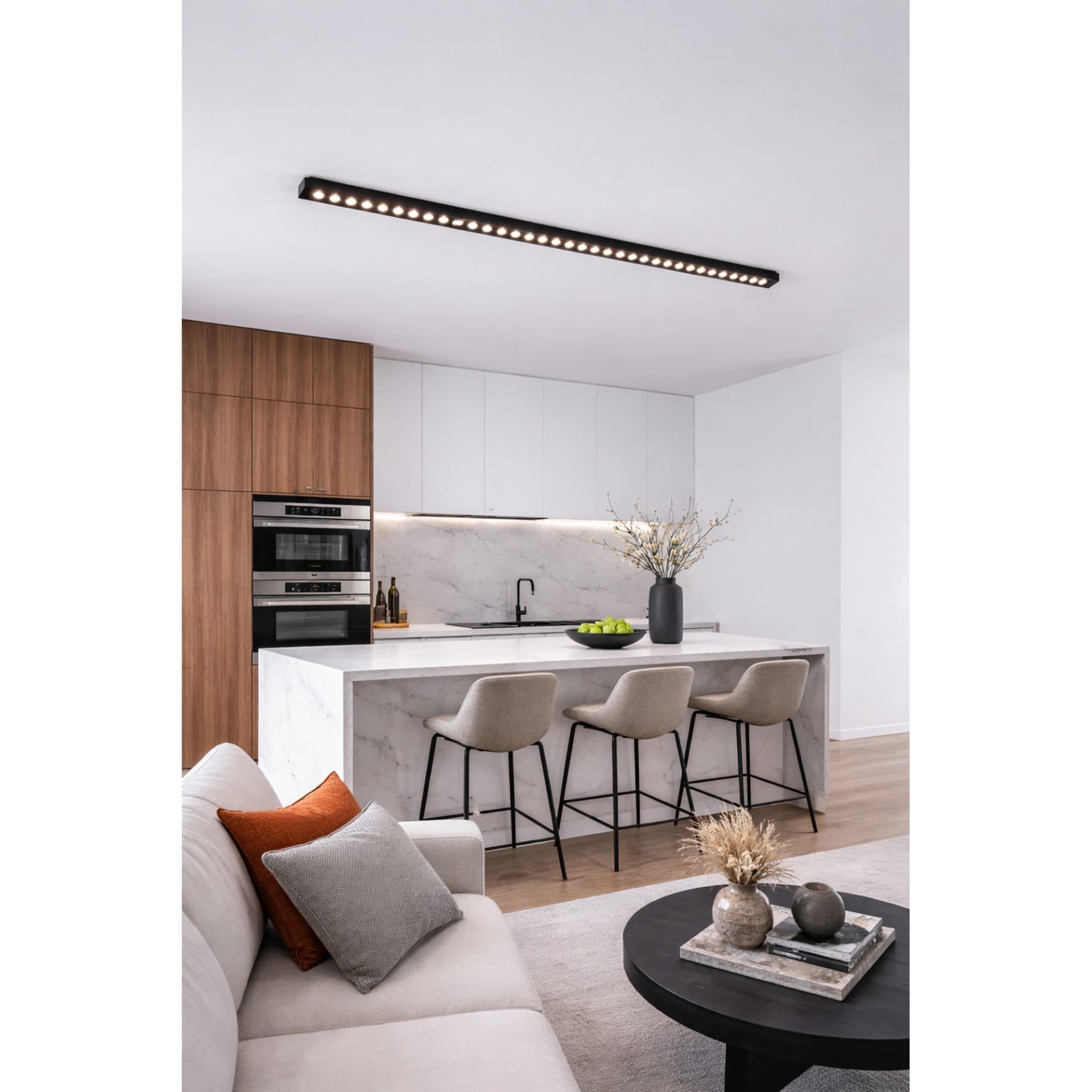 Proiector LED Liniar Aplicat Grila 35W, Lumina Neutra 4000k, 35 surse, Flippy — imagine 1