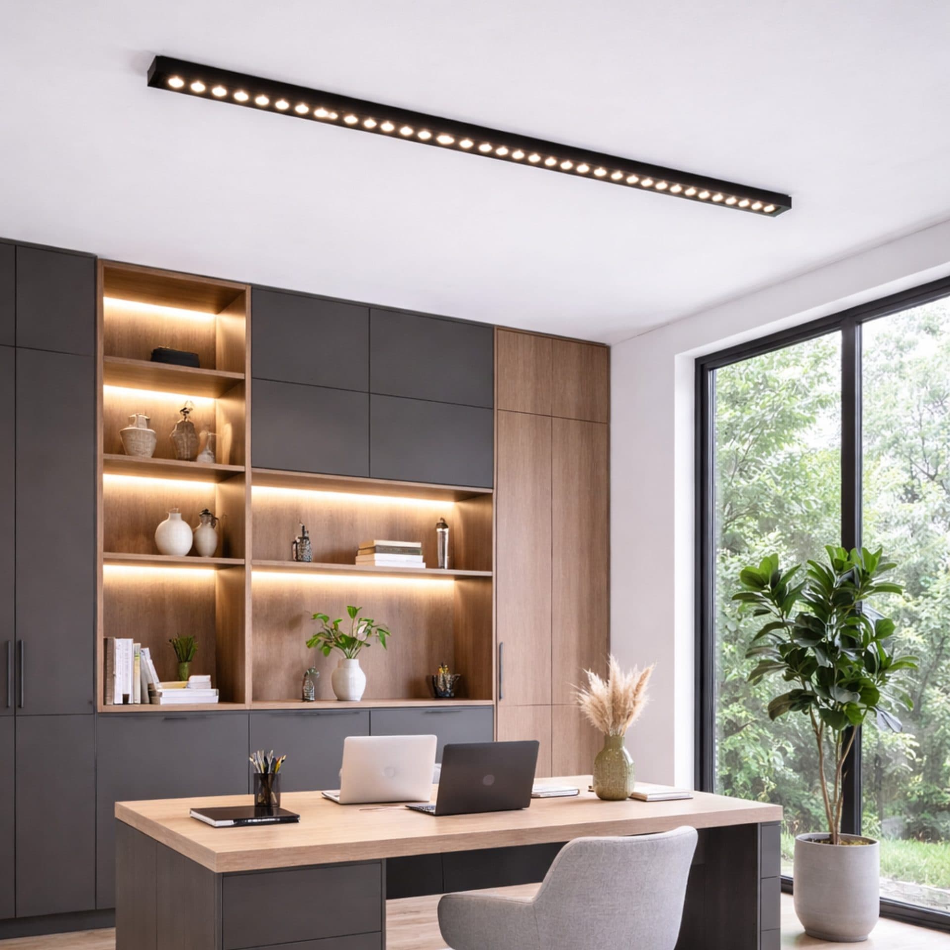 Proiector LED Liniar Aplicat Grila 35W, Lumina Neutra 4000k, 35 surse, Flippy — imagine 2