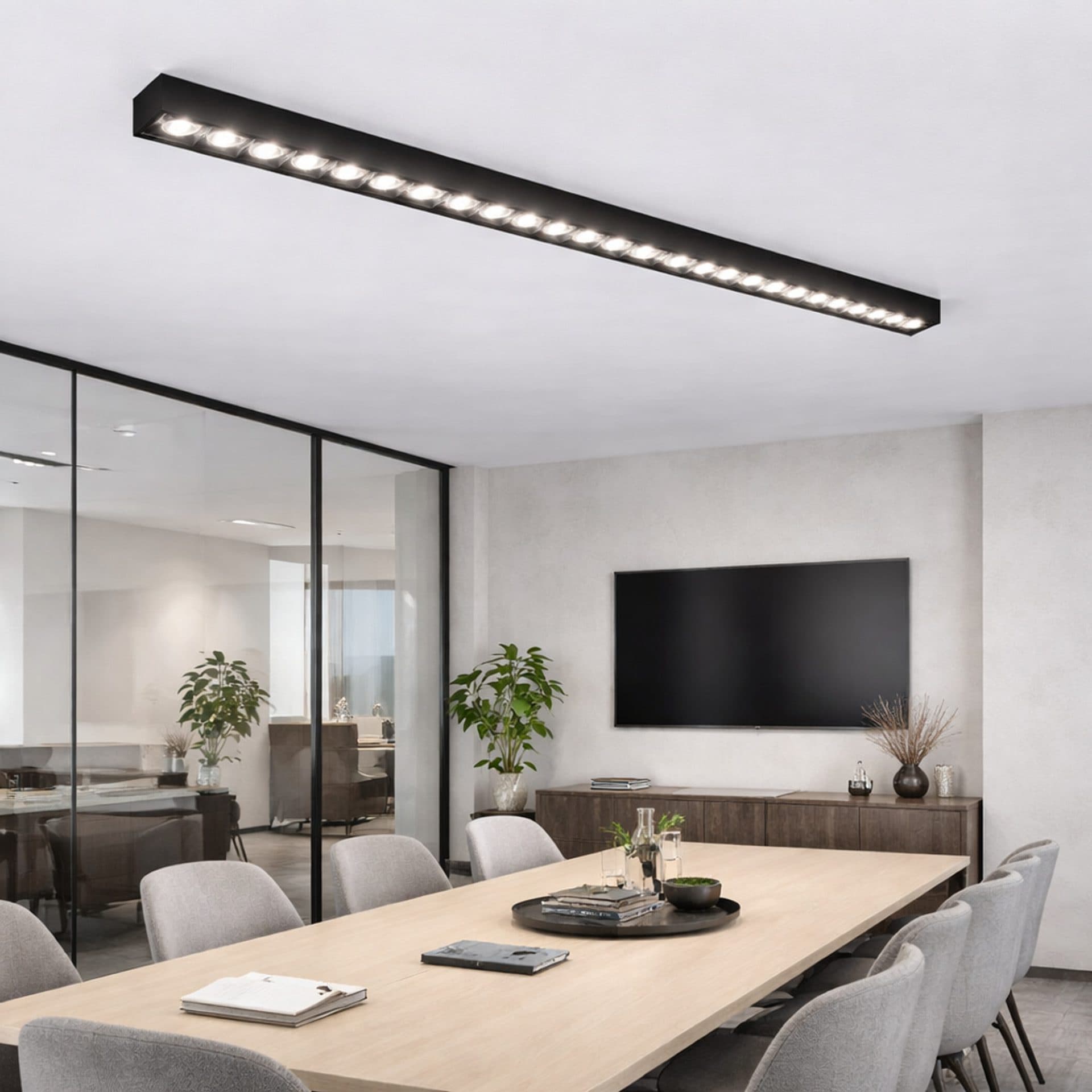 Proiector LED Liniar Aplicat Flippy 48W Lumina Neutra 4000k 1.2m — imagine 2