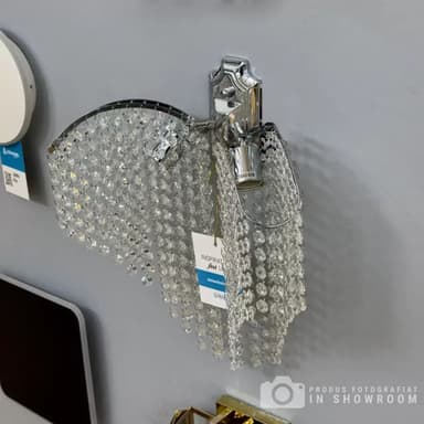 Aplica de perete Flippy Cristal Sapphire 2x E14 Crom Lucios