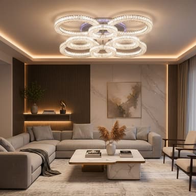 Lustra LED Flippy RONDA Regalis 141W 8 Cercuri
