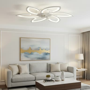 Lustra LED Ventilator Flippy 36W D76.5cm Telecomanda