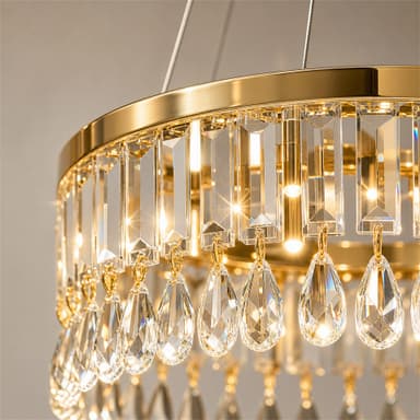 Candelabru Flippy Cristal LED Suspendat 36W 40cm