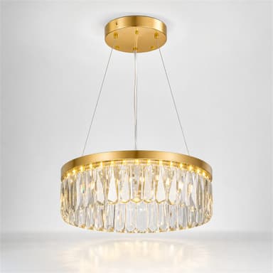 Candelabru LED Cristal Suspendat 12 Surse 36W Diametru 40cm