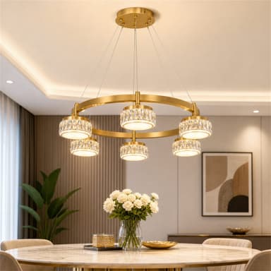 Lustra LED Flippy CHARM Magno Auriu