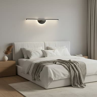 Aplica LED Decorativa Flippy 60cm Negru Calda/Neutra/Rece